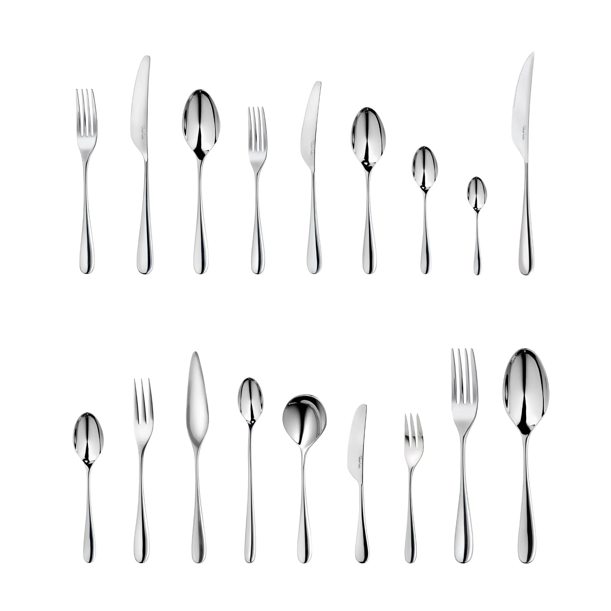 Arden Bright Cutlery Set, 24 Piece for 6 People - Includes 2 Arden Short Candlesticks - Image 5