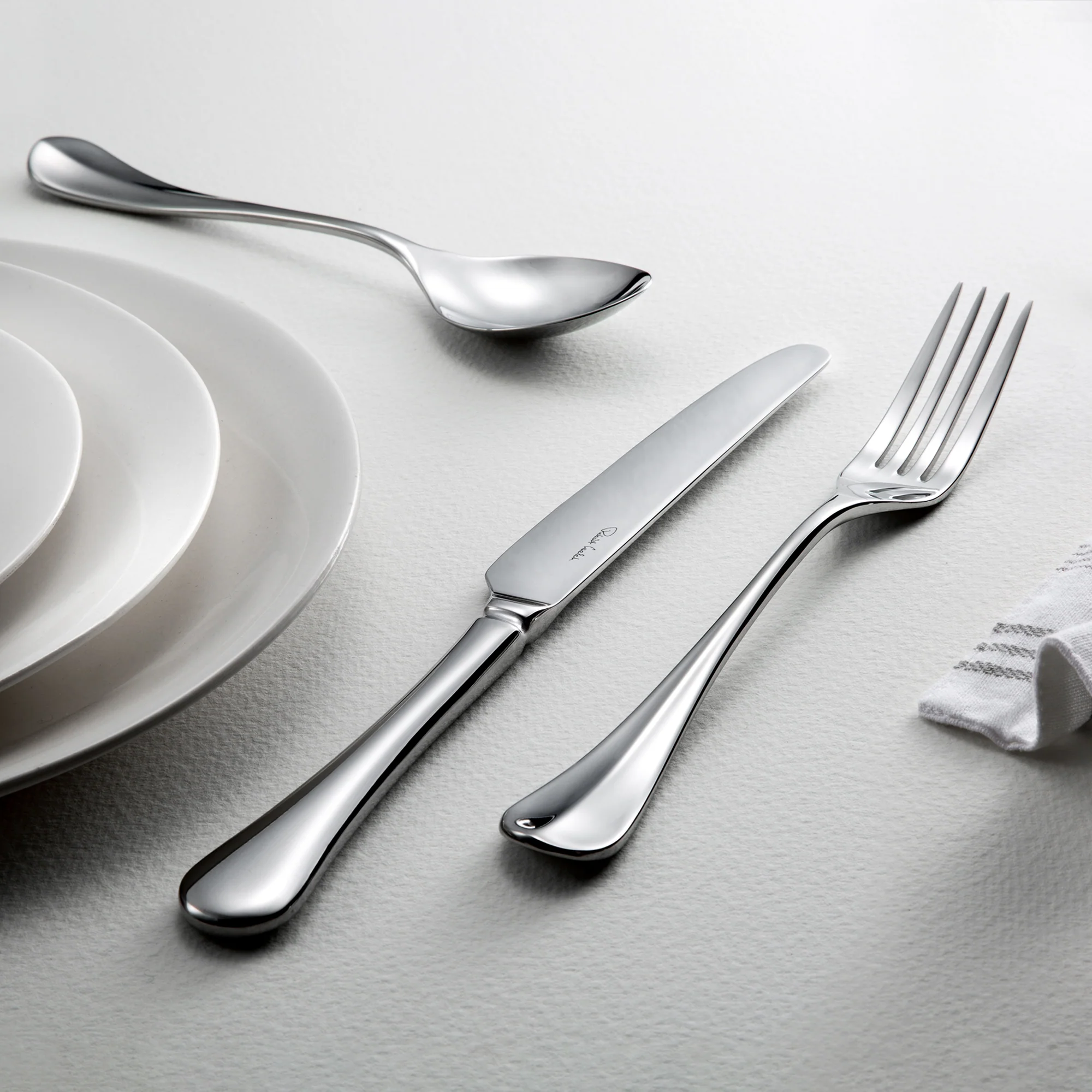 Baguette Bright Cutlery Set, 56 Piece for 8 People - Image 2