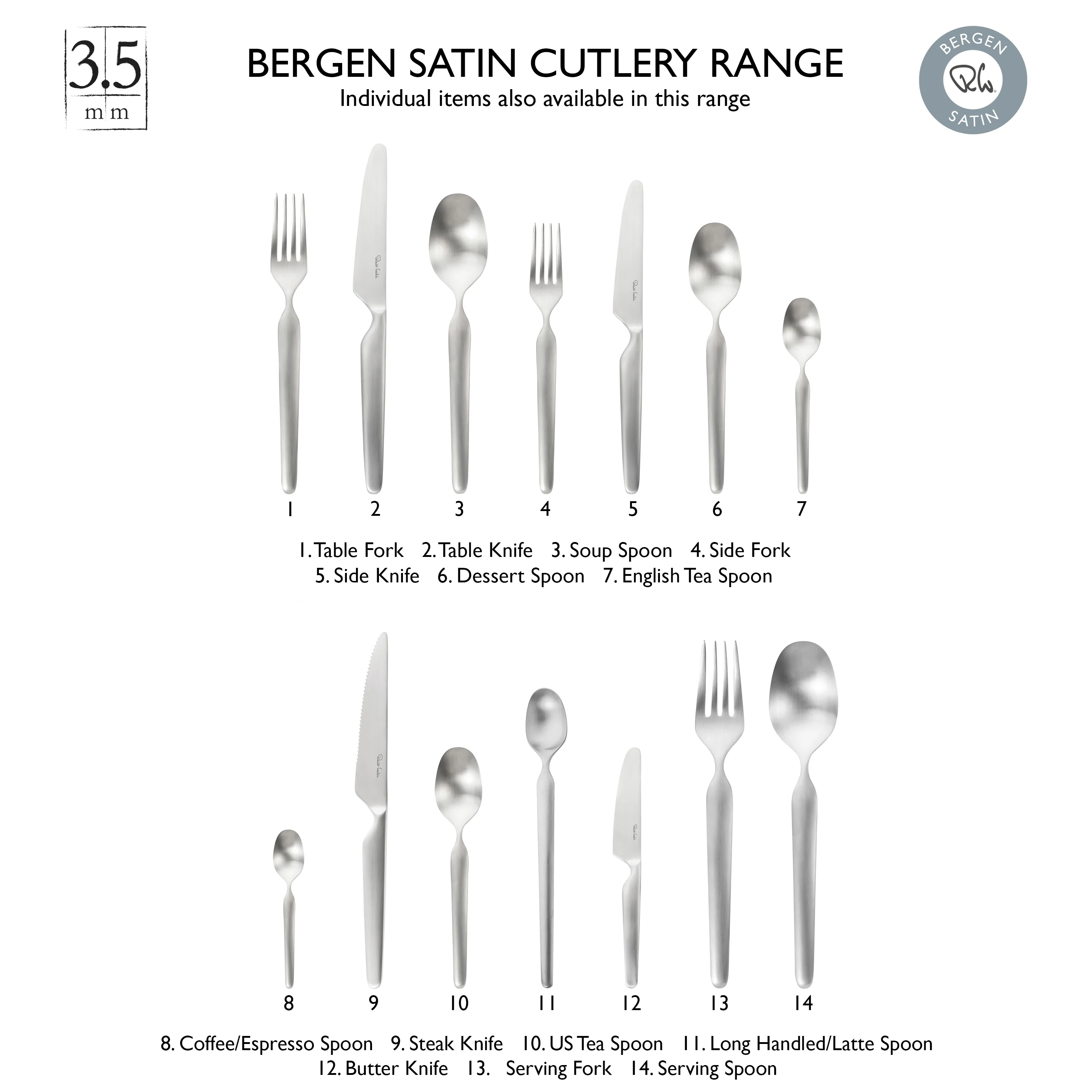 Bergen Satin Serving Set, 3 Piece - Image 5
