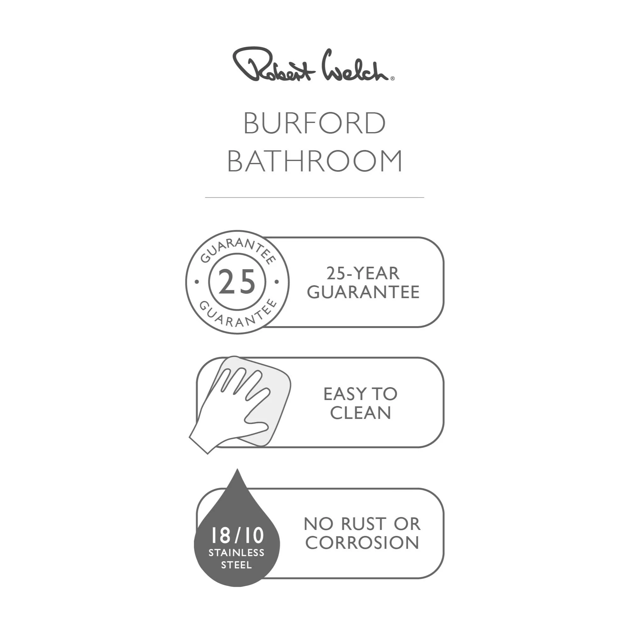 Burford Toilet Brush Holder with Toilet Roll Floor Stand - Image 7