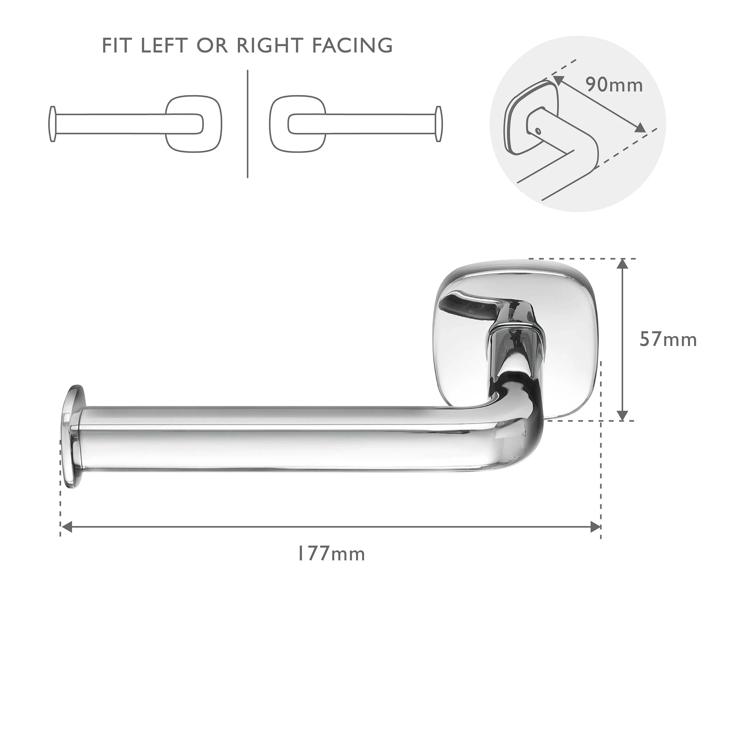 Burford Toilet Roll Holder Fixed - Image 3