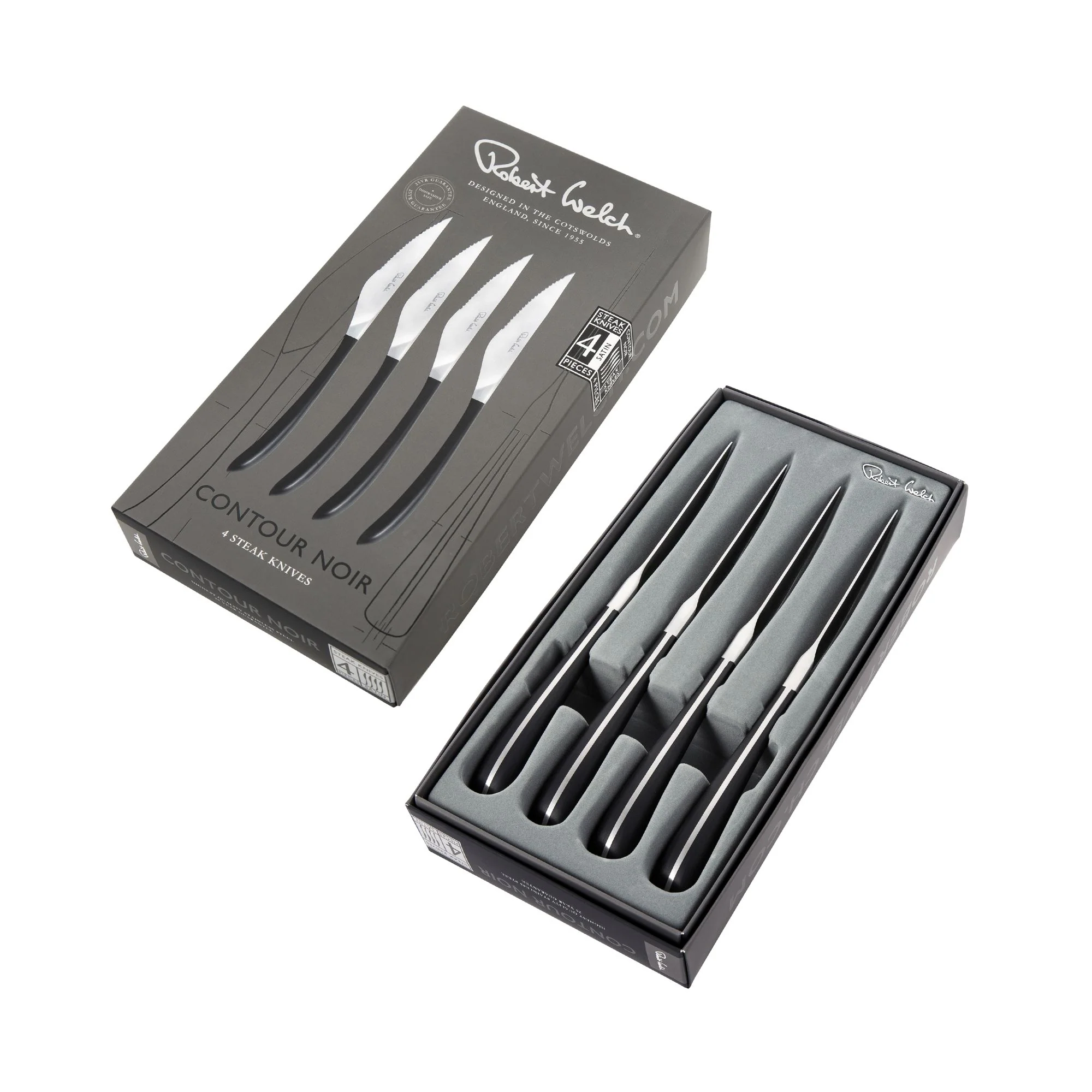 Contour Noir Satin Steak Knife, Set of 4 - Image 3
