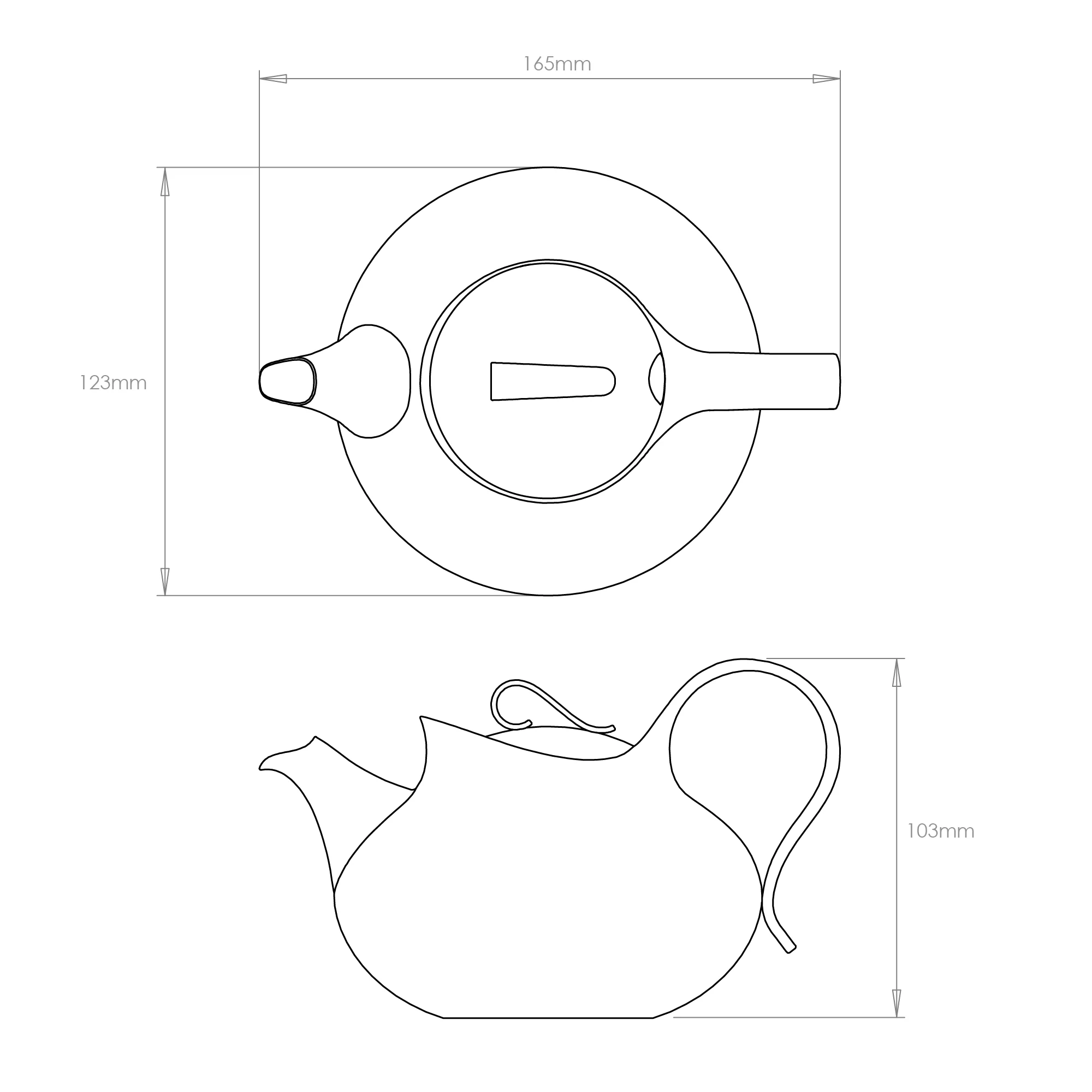 Drift Teapot, 450 ml with Small Tea Infuser - Image 7