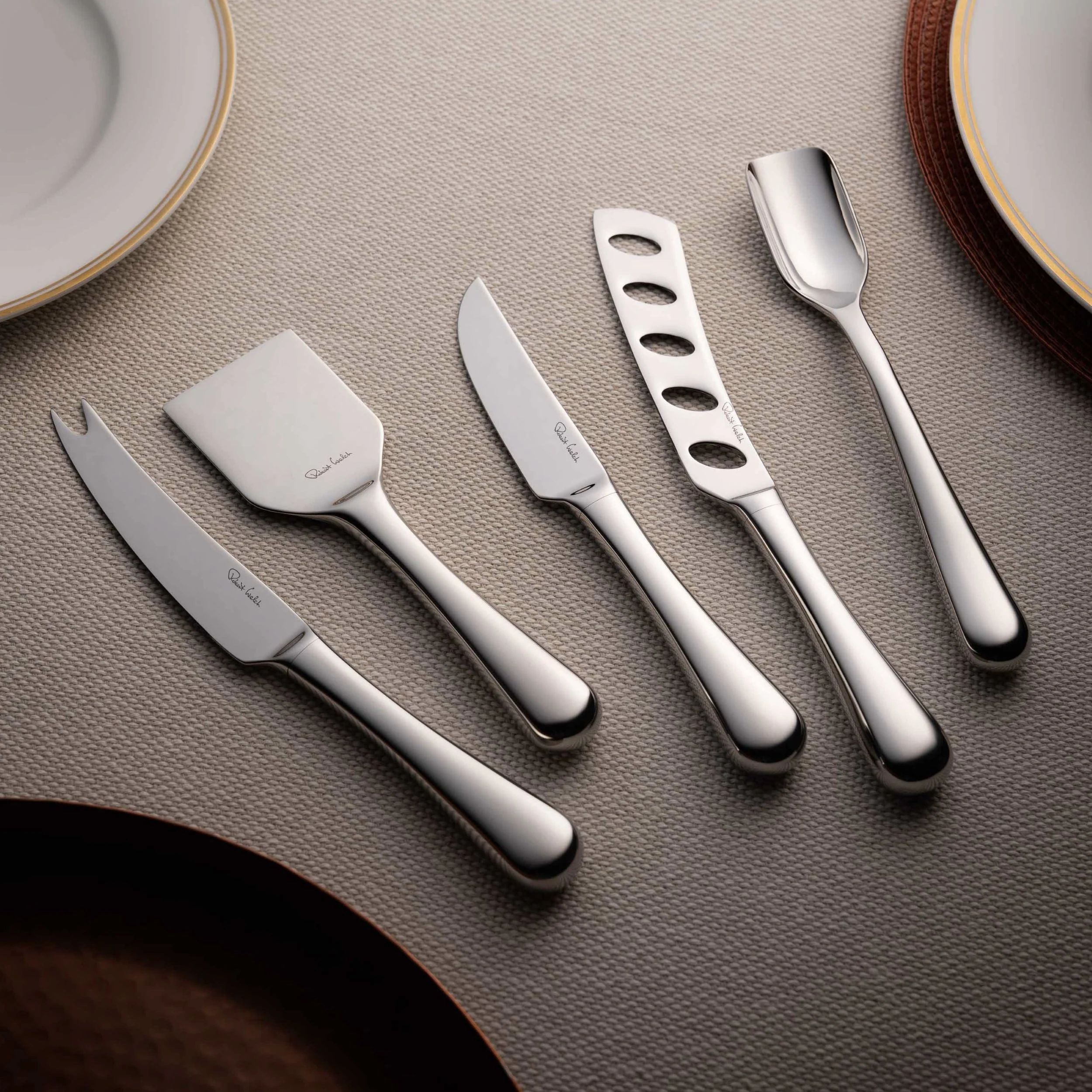 Radford Bright Gourmet Cheese Knife Set, 5 Piece - Image 2