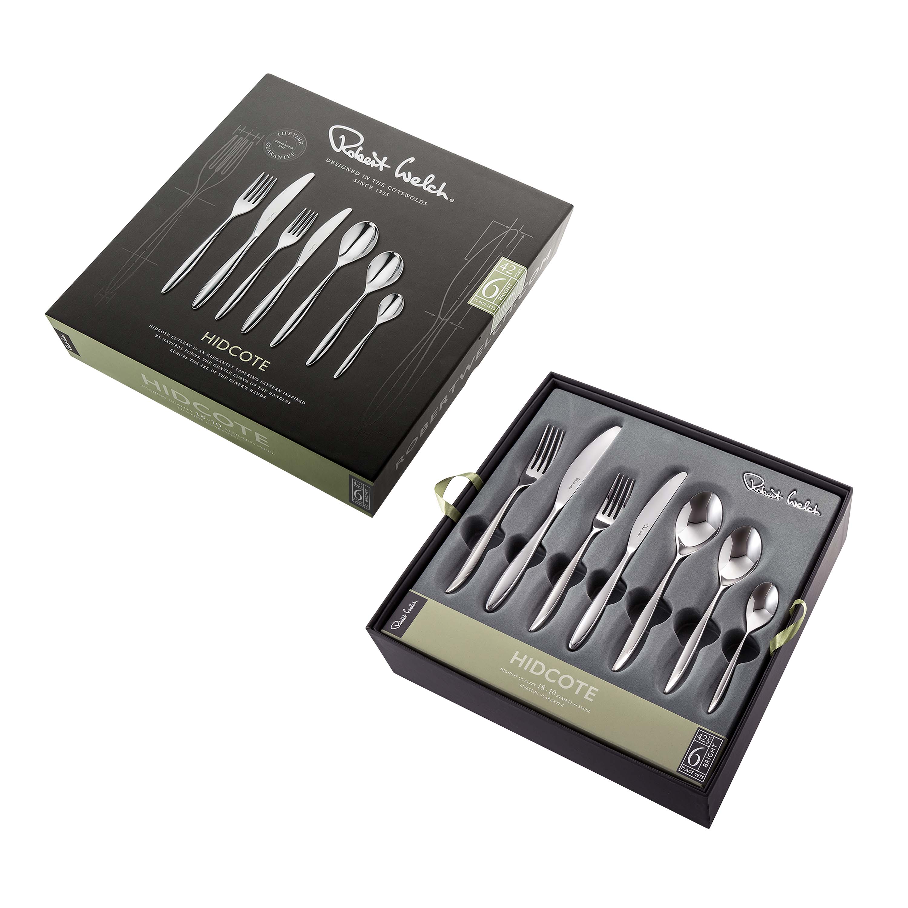 Hidcote Bright Cutlery Set, 48 Piece for 6 People - 6 Free Steak Knives - Image 3