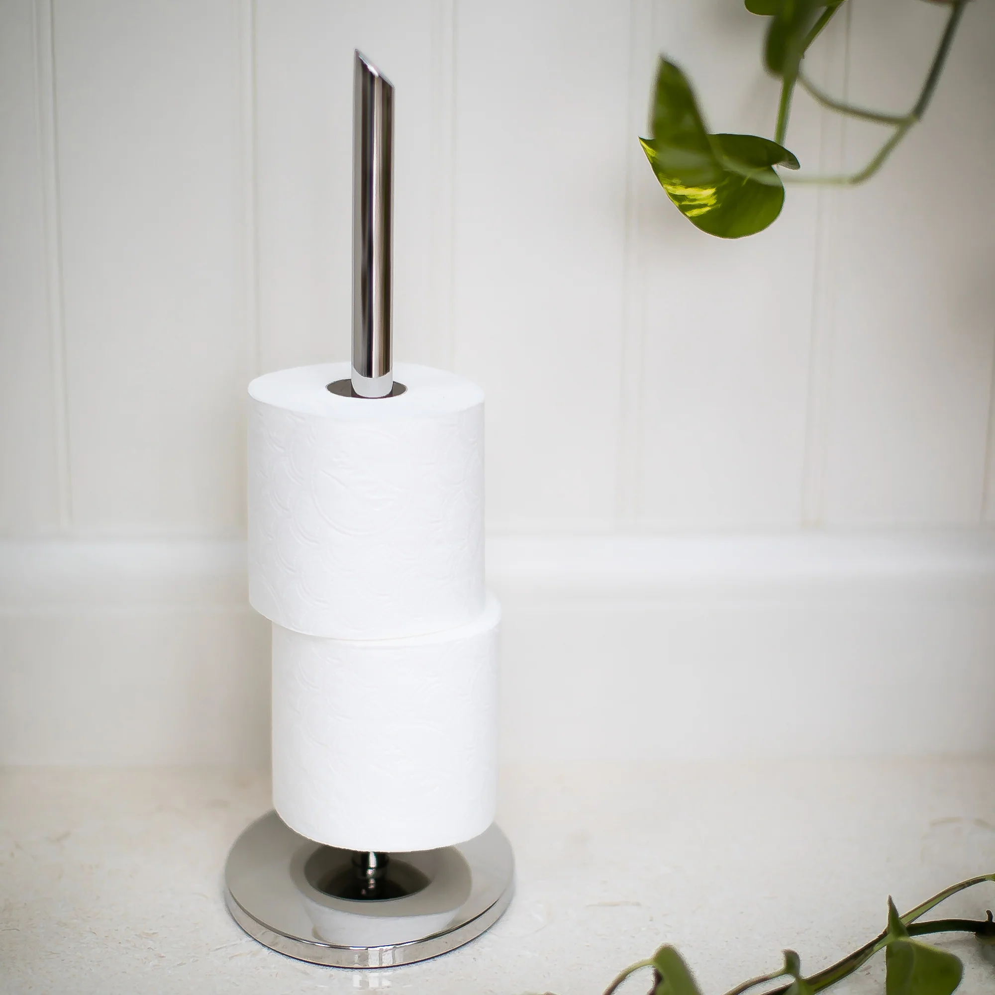 Oblique Toilet Roll Holder Floor Standing - Image 2