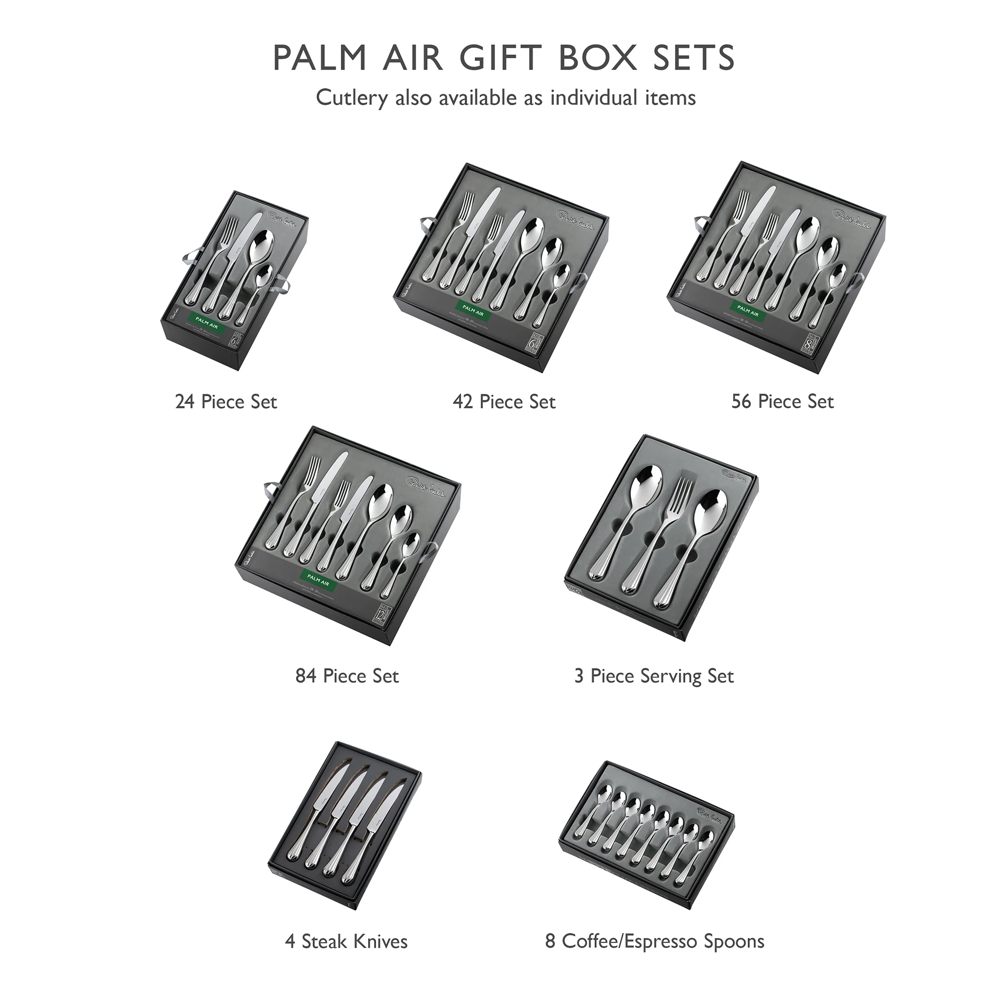 Palm Air Bright Coffee / Espresso Spoon, Set of 8 - Image 6