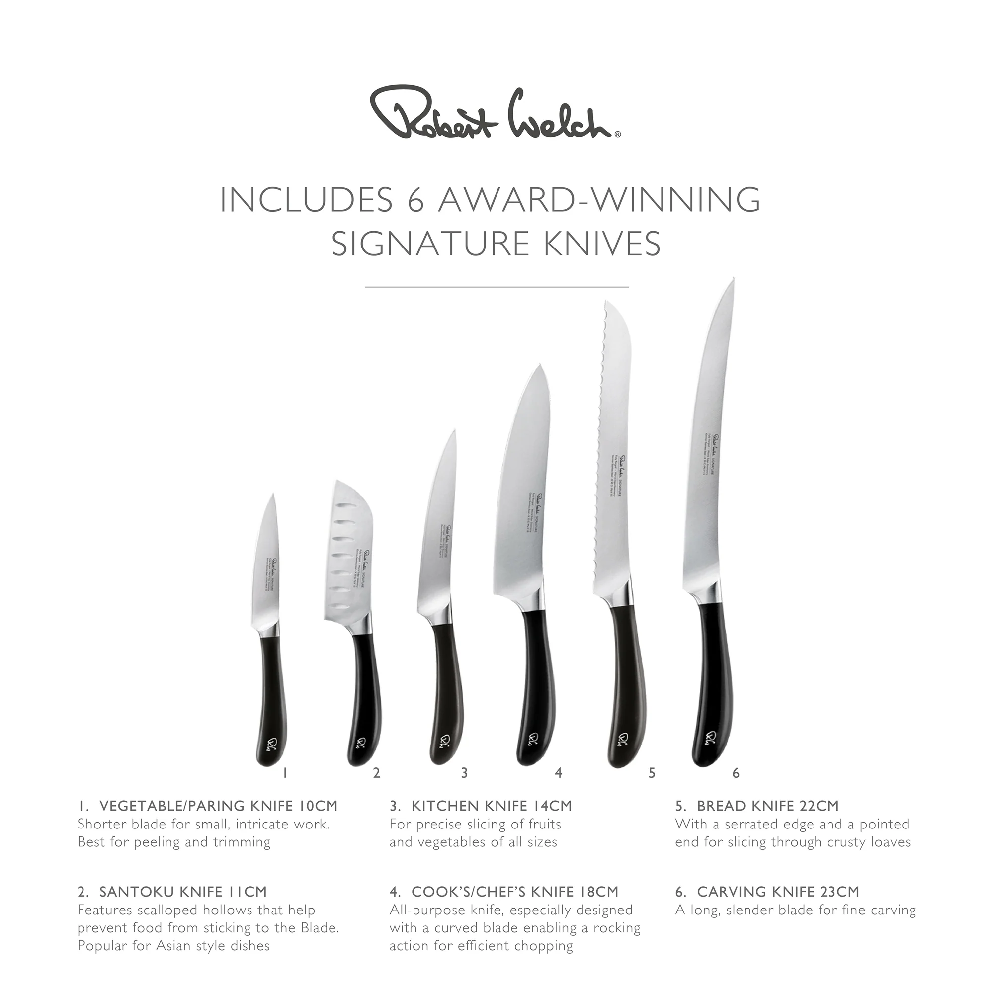 Signature Prism Oak Knife Block Set with Classic Chopping Board 38cm and Sharpener - Image 3