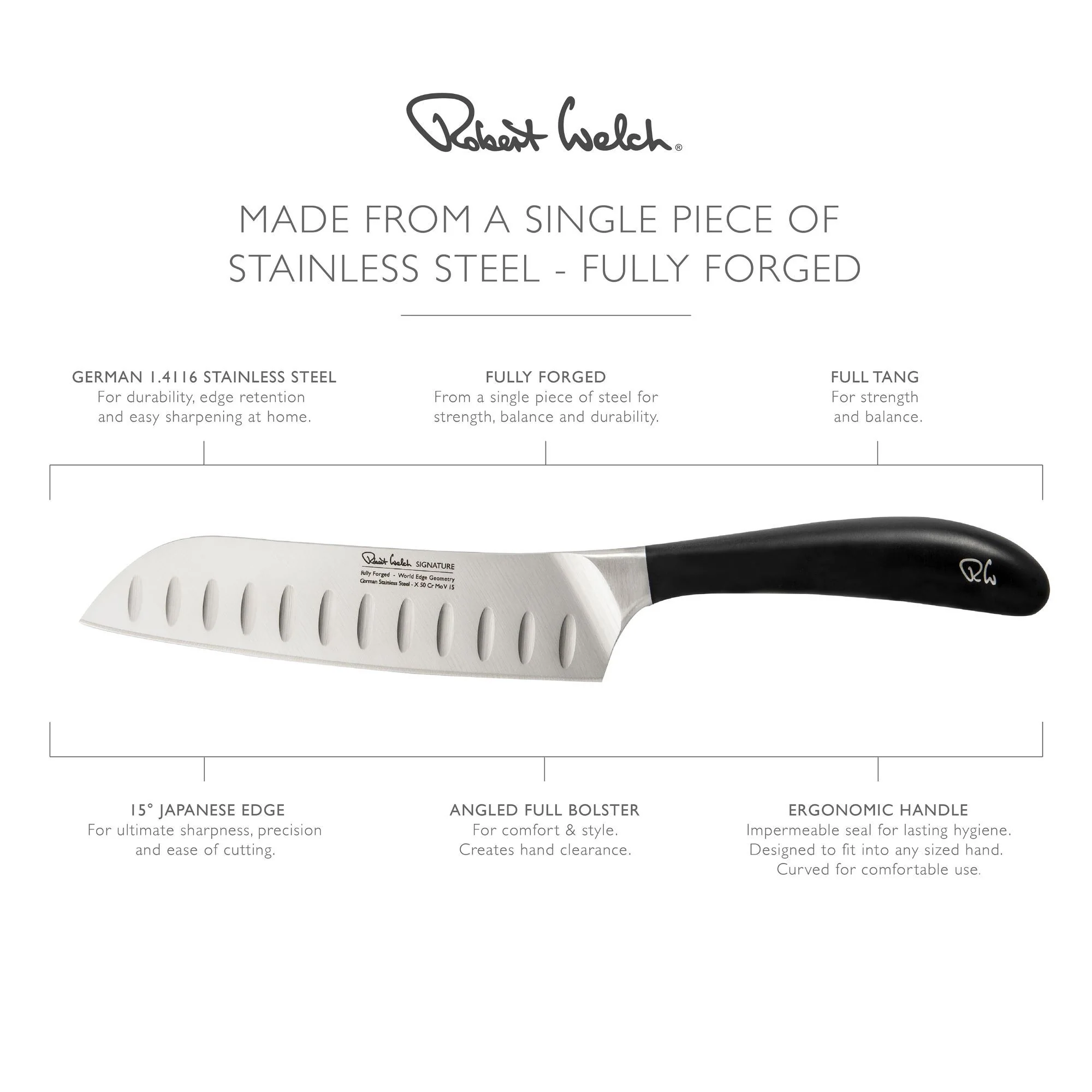 Signature Santoku Knife 17cm - Image 7