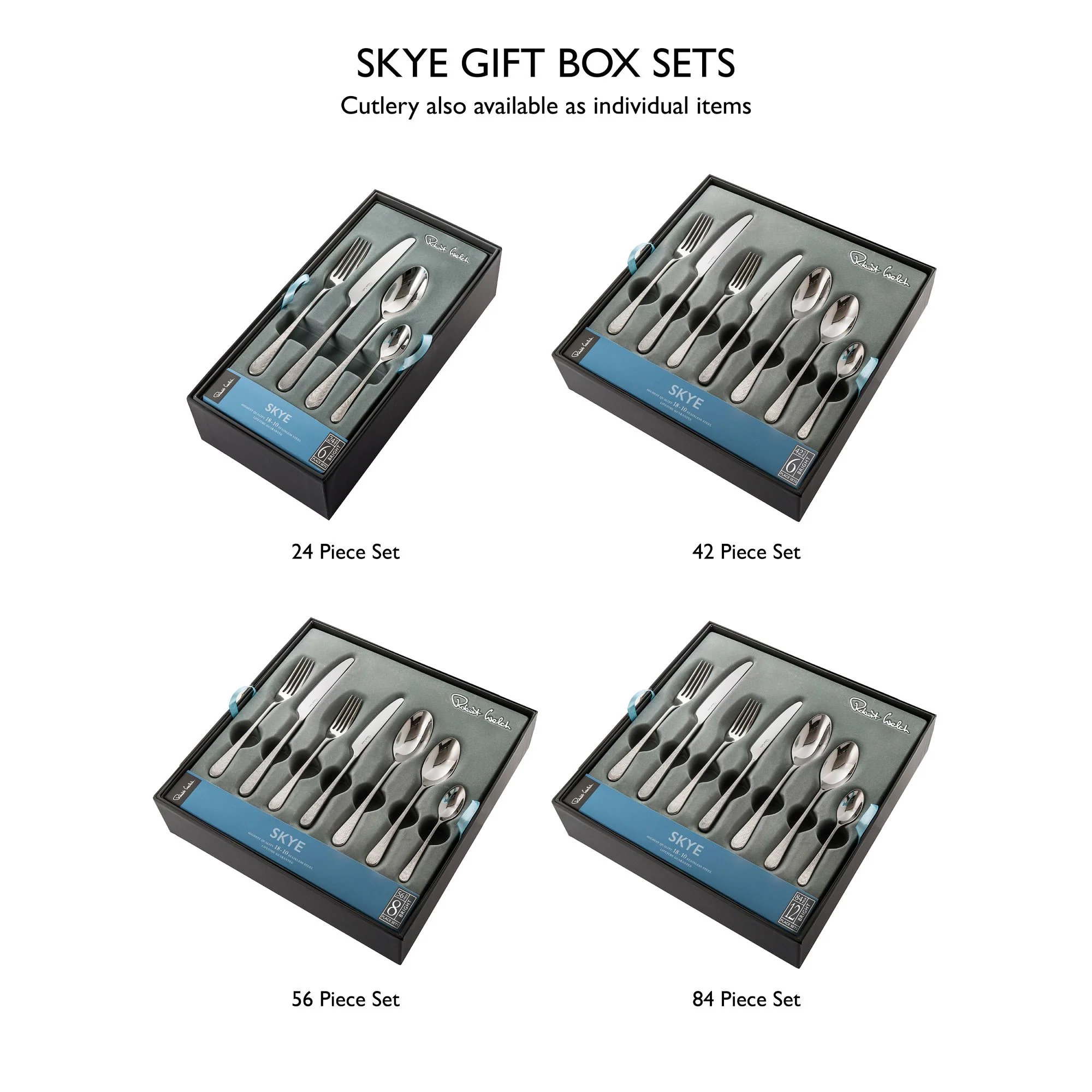 Skye Bright Cutlery Set, 84 Piece for 12 People - Image 6