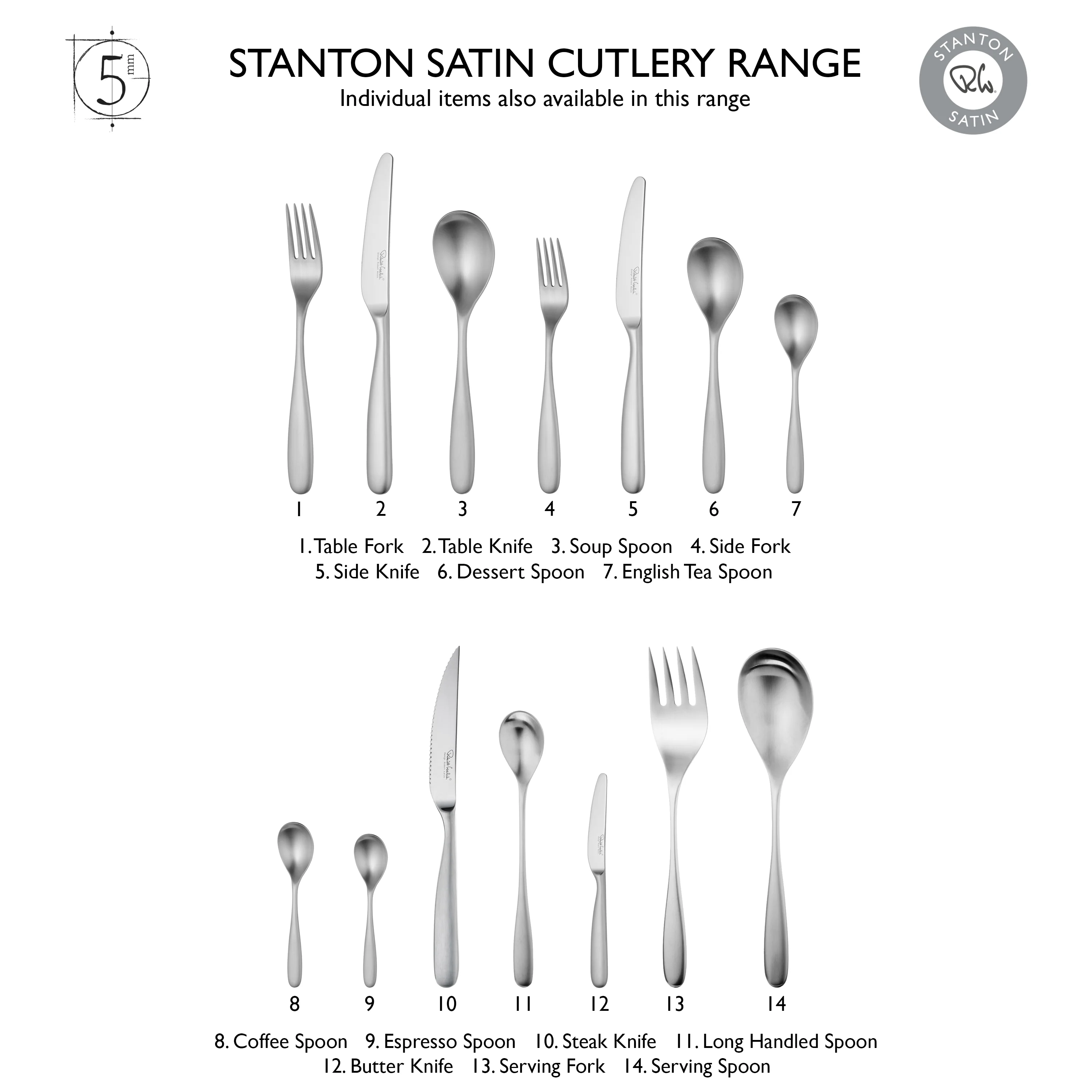 Stanton Satin Steak Knife, Set of 4 - Image 5