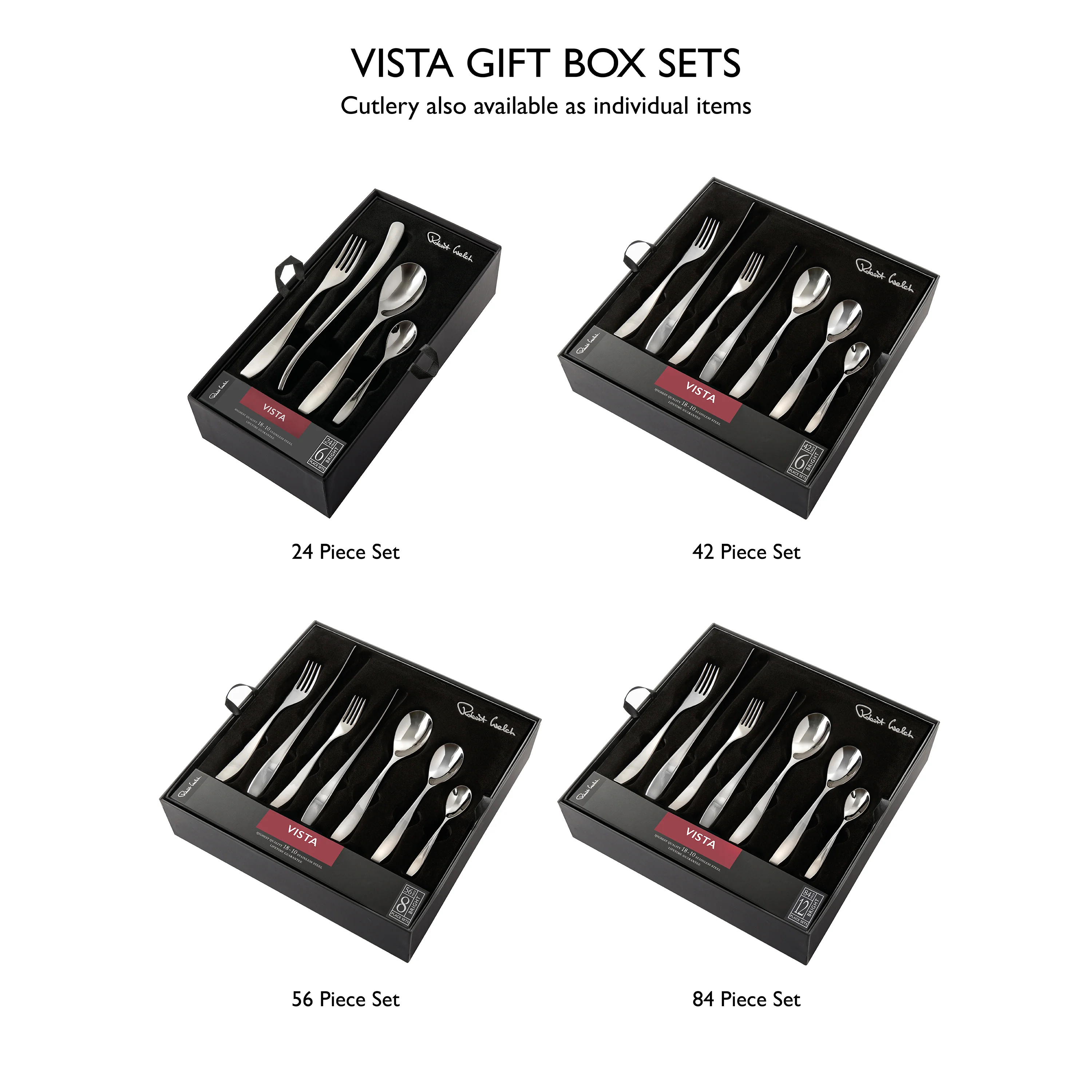 Vista Bright Cutlery Set, 56 Piece for 8 People - Image 6